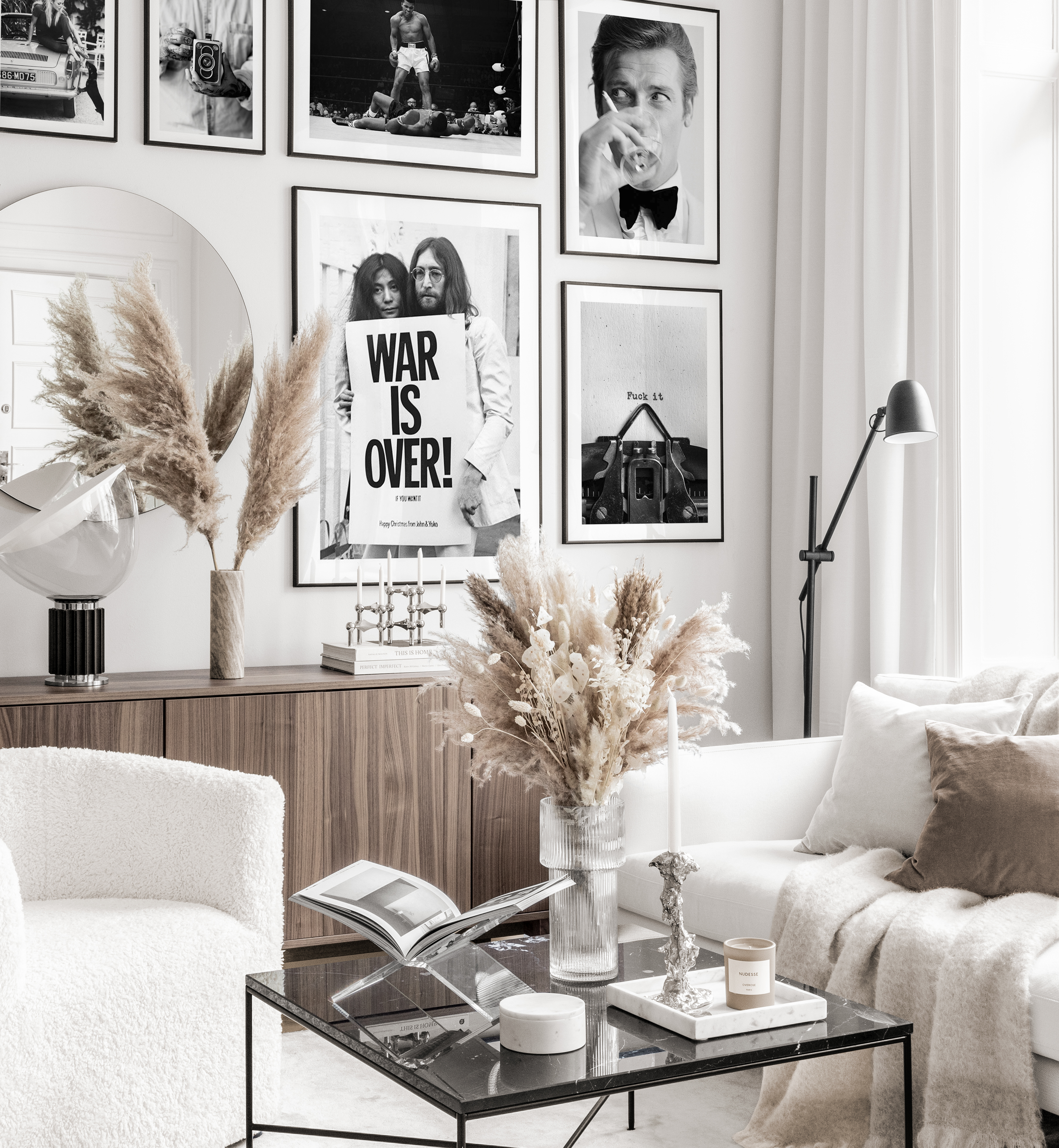 Stunning Black and White Gallery Wall